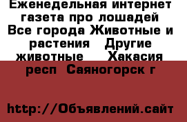 Еженедельная интернет - газета про лошадей - Все города Животные и растения » Другие животные   . Хакасия респ.,Саяногорск г.